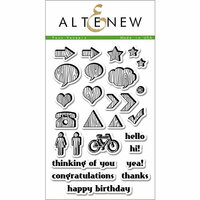 Altenew - Clear Photopolymer Stamps - Faux Veneer