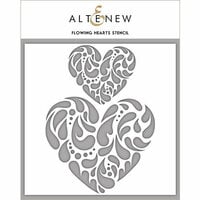 Altenew - Stencil - Flowing Hearts
