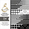 Altenew - Essential Black and White - 6 x 6 Paper Pack - 24 Sheets