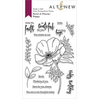Altenew - Clear Photopolymer Stamps - Paint A Flower - Poppy