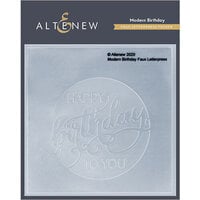 Altenew - Debossing Folder - Modern Birthday Faux Letterpress
