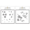 Altenew - Layering Stencil - 2 in 1 Set - Hill Blossoms