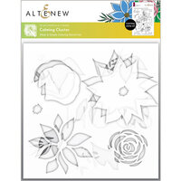 Altenew - Simple Coloring Stencil - 3 in 1 Set - Calming Cluster