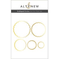 Altenew - Hot Foil Plate - Scalloped Circles