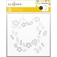 Altenew - Simple Coloring Stencil - 2 in 1 Set - Flower Wreath