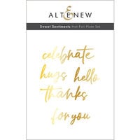 Altenew - Hot Foil Plate - Sweet Sentiments