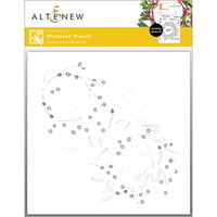 Altenew - Simple Coloring Stencil - 4 in 1 Set - Mistletoe Wreath