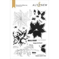 Altenew - Clear Photopolymer Stamps - Poinsettia and Berries