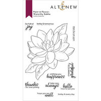 Altenew - Clear Photopolymer Stamps - Paint A Flower - Waterlily Dahlia