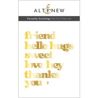Altenew - Hot Foil Plate - Versatile Greetings