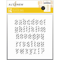 Altenew - Simple Coloring Stencil - 3 in 1 Set - Essential Alpha