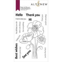 Altenew - Clear Photopolymer Stamps - Paint A Flower - Iceland Poppies