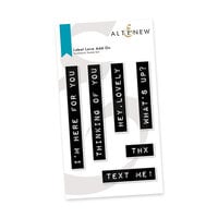 Altenew - Clear Photopolymer Stamps - Label Love Add-On