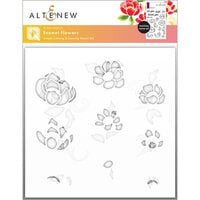 Altenew - Layering Stencil - 3 in 1 Set - Enamel Flowers