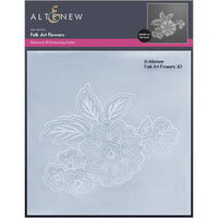 Altenew - Embossing Folder - 3D - Folk Art Flowers