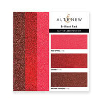 Altenew - Glitter Gradient Cardstock Set - Brilliant Red