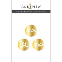 Altenew - Hot Foil Plate - Everyday Sentiments