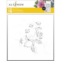 Altenew - Simple Coloring Stencil - 4 in 1 Set - Bold Bouquet