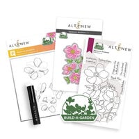 Altenew - Build A Garden - Stamp, Die, Stencil and Blending Brush - Japanese Anemone Bundle
