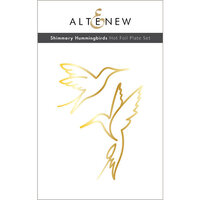Altenew - Hot Foil Plate - Shimmery Hummingbirds