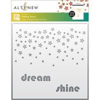 Altenew - Simple Coloring and Background Stencil - Falling Stars