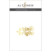Altenew - Hot Foil Plate - Sunshine Greeting