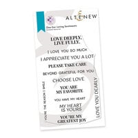 Altenew - Clear Photopolymer Stamps - One-Go Loving Sentiments
