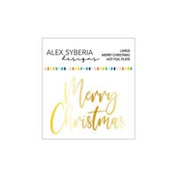 Alex Syberia Designs - Hot Foil Plate - Large Merry Christmas