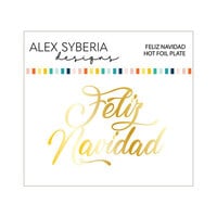 Alex Syberia Designs - Hot Foil Plate - Feliz Navidad