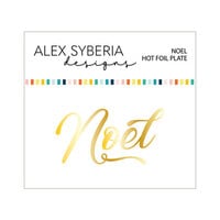 Alex Syberia Designs - Hot Foil Plate - Noel