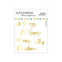 Alex Syberia Designs - Hot Foil Plate - Be Merry Sentiments