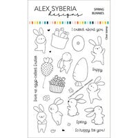 Alex Syberia Designs - Clear Photopolymer Stamps - Spring Bunnies