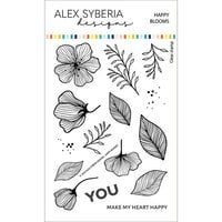 Alex Syberia Designs - Clear Photopolymer Stamps - Happy Blooms