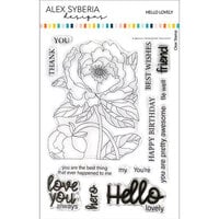 Alex Syberia Designs - Clear Photopolymer Stamps - Hello Lovely