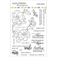 Alex Syberia Designs - Clear Photopolymer Stamps - Spring Garden