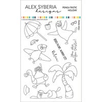 Alex Syberia Designs - Clear Photopolymer Stamps - Pengu-tastic Holiday
