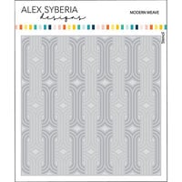 Alex Syberia Designs - Layering Stencils - Modern Weave