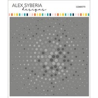 Alex Syberia Designs - Layering Stencils - Confetti