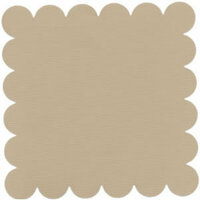 Bazzill Basics - 12x12 Scalloped Cardstock - Champagne, CLEARANCE