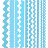 Bazzill Basics - Just the Edge - 12 Inch Cardstock Strips - Atlantic, CLEARANCE