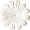 Bazzill Basics - Paper Flowers - 0.75 Inch Bachelor Button - White, CLEARANCE