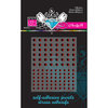 Bazzill - Self Adhesive Jewels - 3 mm and 4 mm - Cardinal