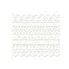 Bazzill Basics - Half The Edge Collection - 6 Inch Cardstock Strips - Bazzill White, CLEARANCE