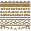 Bazzill Basics - Half The Edge II Collection - 6 Inch Cardstock Strips - Kraft, CLEARANCE