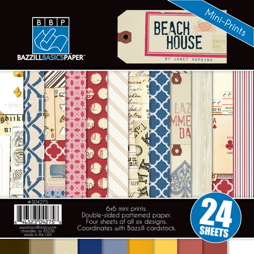 Bazzill - Beach House Collection - 6 x 6 Assortment Pack