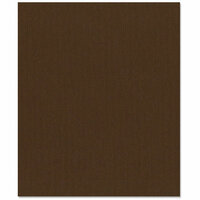 Bazzill Basics - 8.5 x 11 Cardstock - Canvas Texture - Brown