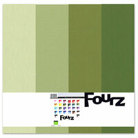 Bazzill - Fourz Multi-Packs - 12 x 12 - Spring Green