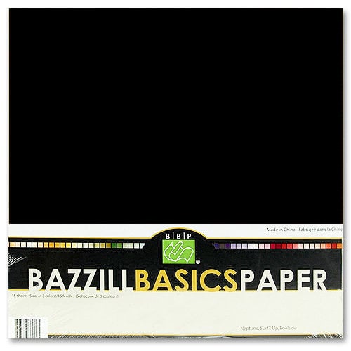 Bazzill Raven 12 x 12 Bulk Cardstock Pack 25 Sheets