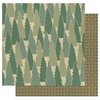 Best Creation Inc - Gone Camping Collection - 12 x 12 Double Sided Glitter Paper - Pine Forest