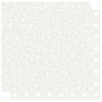 Best Creation Inc - Mr. and Mrs. Collection - 12 x 12 Double Sided Glitter Paper - Mr. and Mrs. Swirls
